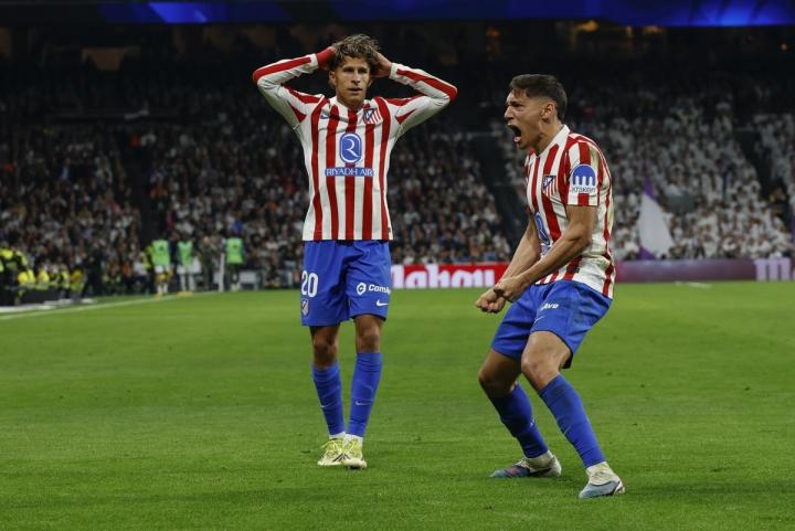  马德里德比激战伯纳乌，马竞终结长久沉默。 体育新闻