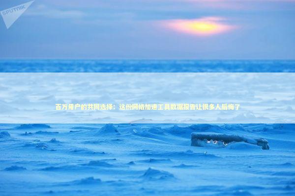 百万用户的共同选择：这份网络加速工具数据报告让很多人后悔了 IT技术